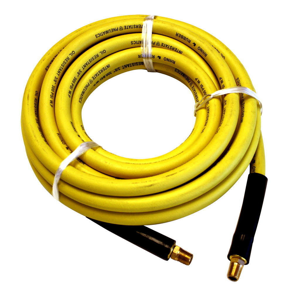 Yellow Rhino Rubber Hose 3/8 x 100 Feet 300 PSI B305452