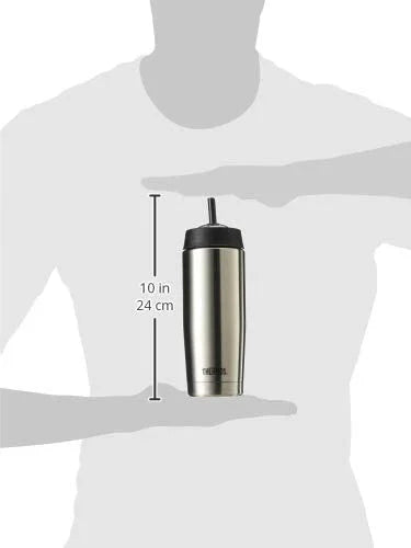 16 oz Vacuum Insulated Stainless Steel Cold Cup with Straw V822724
