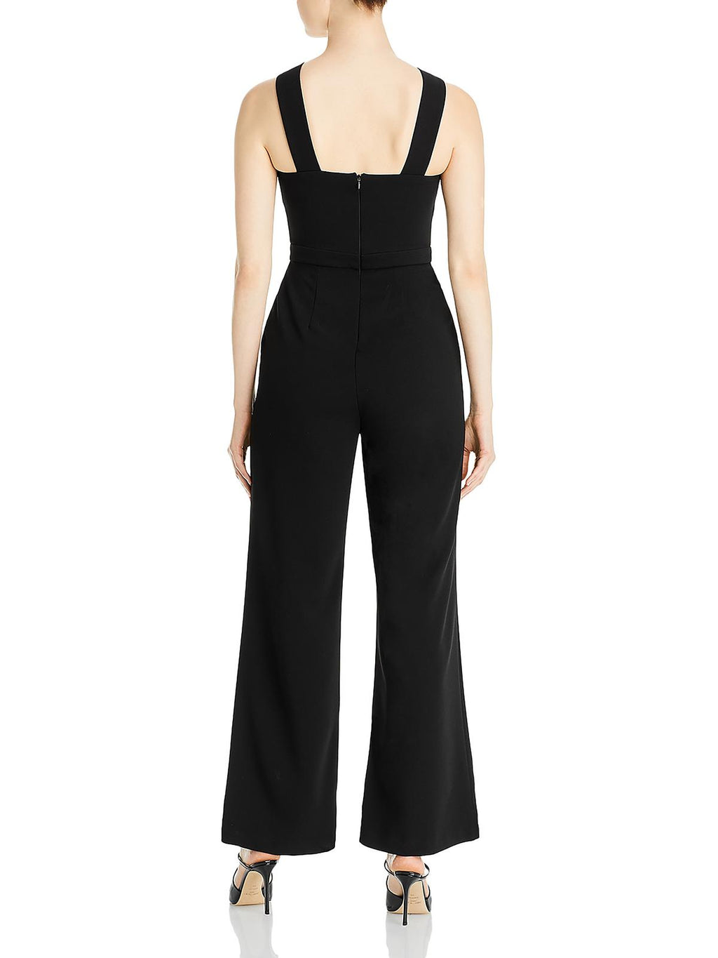 Aqua Womens Sleeveless Wide Leg Jumpsuit S50922