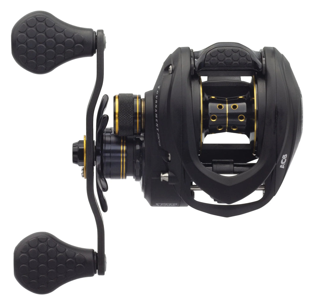 Baitcast Fishing Reel, Right-Hand Retrieve, 7.5:1 Gear Ratio, 11 Bearing, Black P513