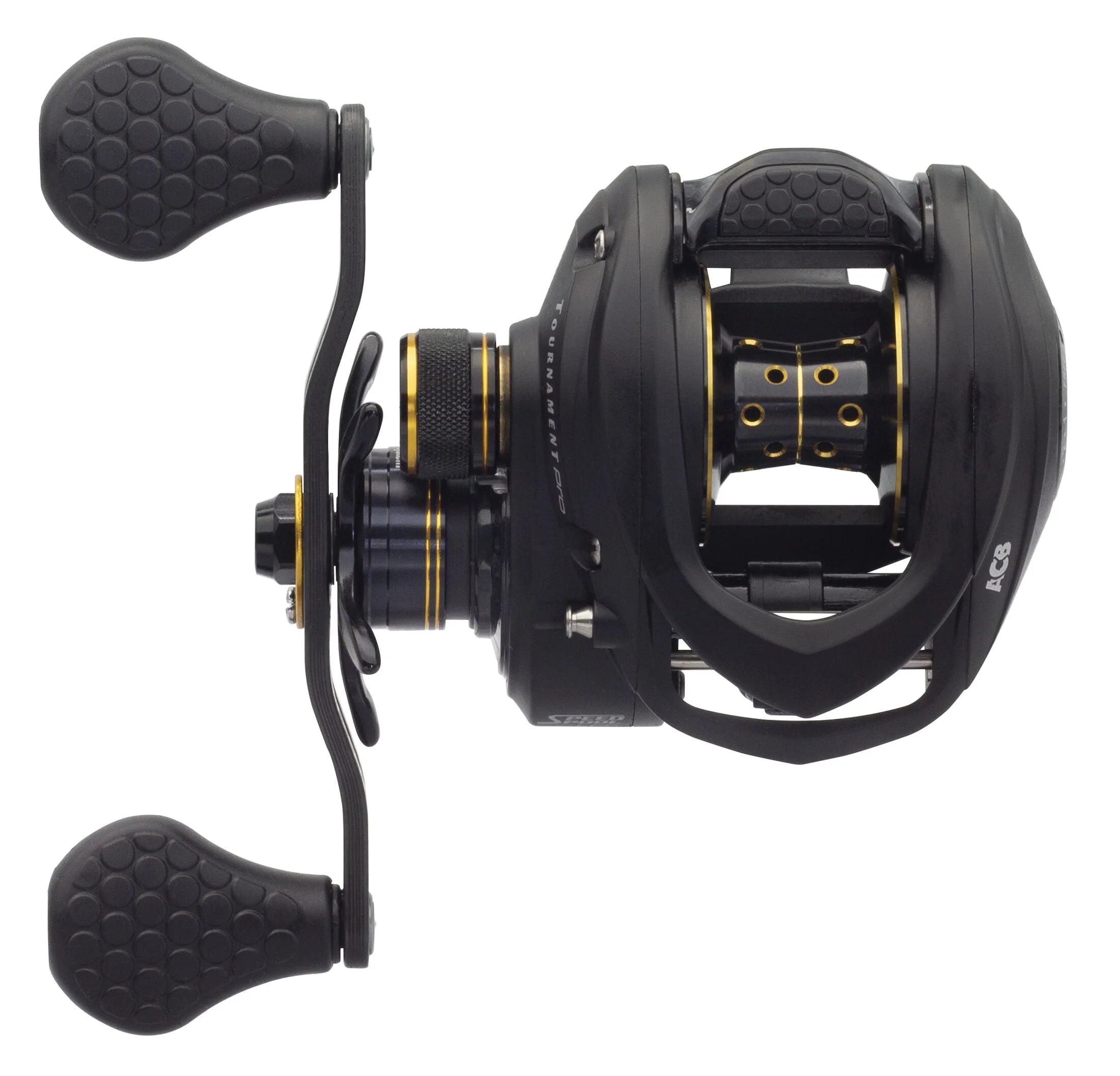 Baitcast Fishing Reel, Right-Hand Retrieve, 7.5:1 Gear Ratio, 11 Bearing, Black P513