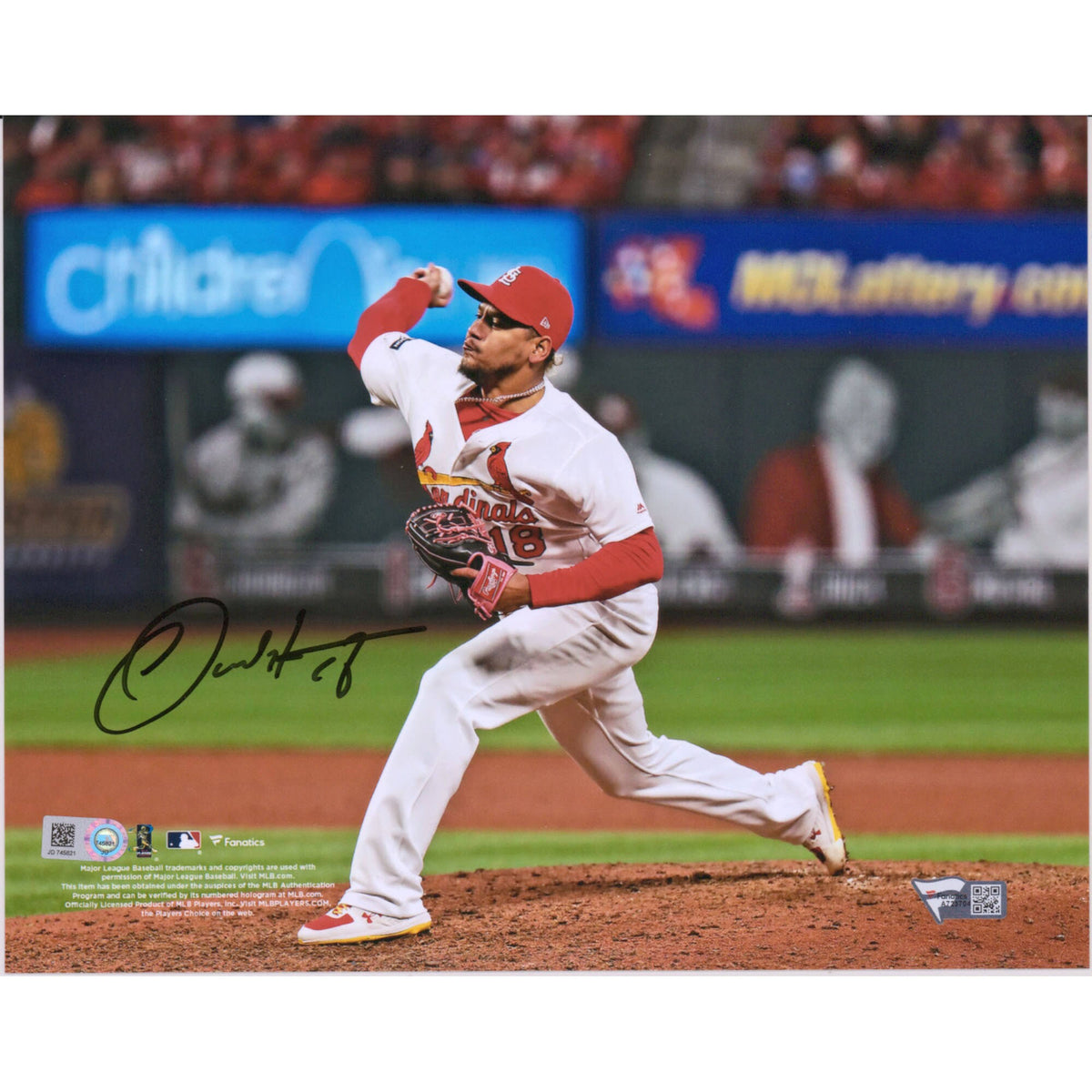Autographed Pitching Photograph L3780