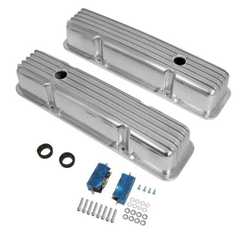 Finned Aluminum Valve Covers B8723