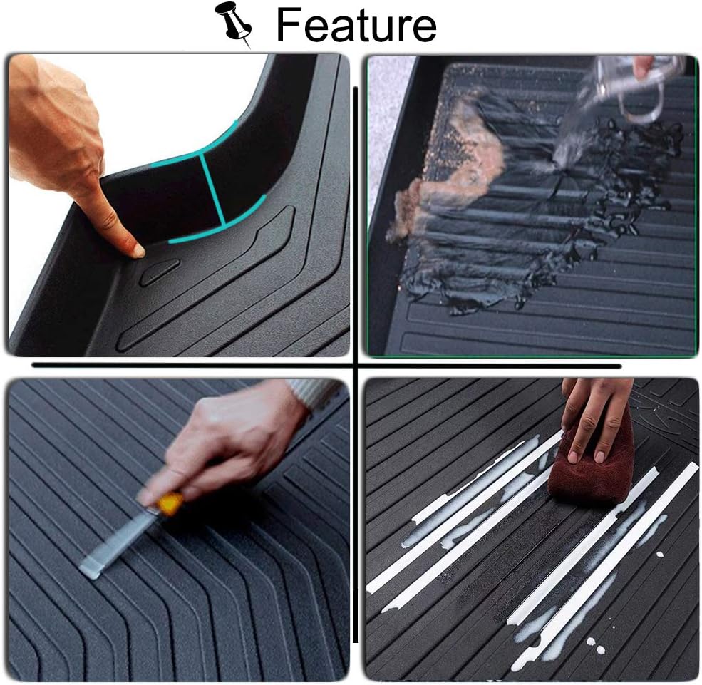 Cargo Liner Trunk Floor Mat Protector for 2012-2016 Honda CRV Pack of 2 F33935