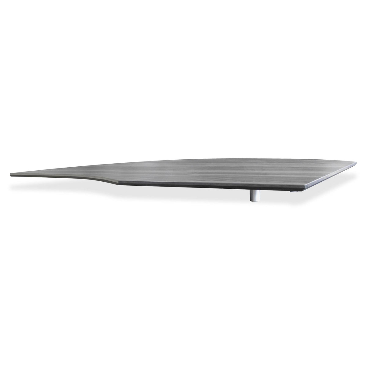 Gray Steel Curved Left Return Laminate Desk H789499