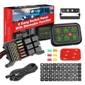 6 Gang Switch Panel Automatic Dimmable LED Car Switch Button Touch Switch Box X68653