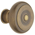 Satin Brass and Black Single Knob K806