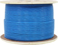 CAT6A 10Gb Plenum F/UTP Shielded Pure Copper 1000FT Bulk Cable Blue B336264