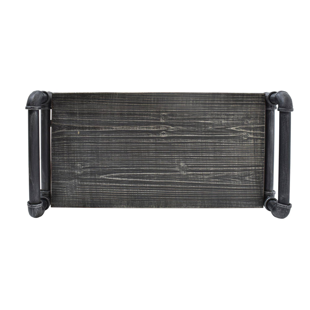 Black Contemporary 4-Shelves Rectangular Storage Bookcase R3331