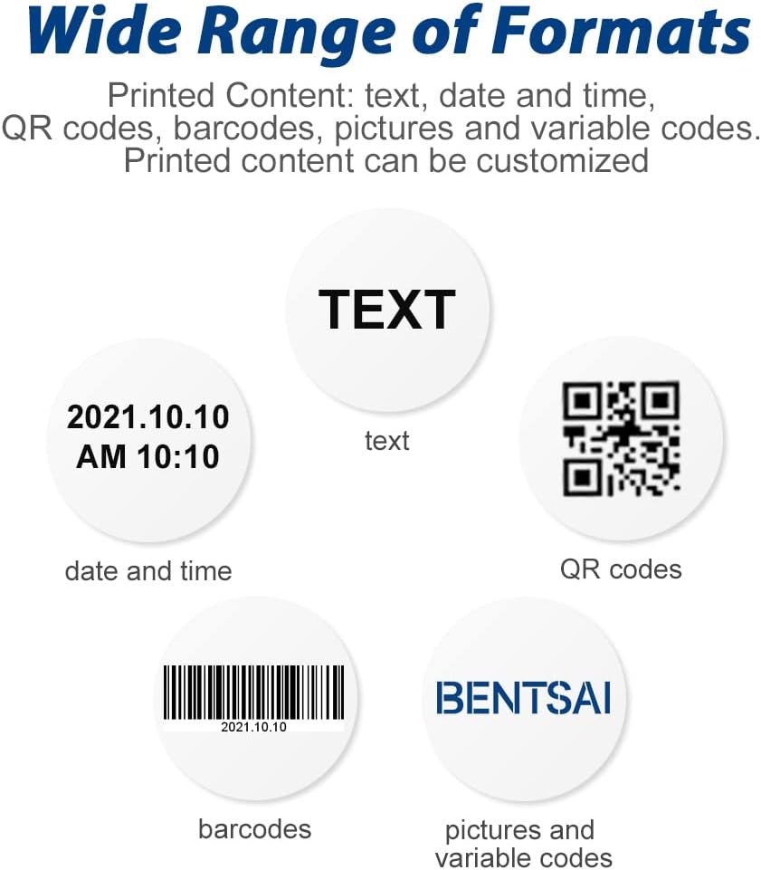 Portable Handheld Inkjet Printer with 4.3 Inch HD LED Touch Screen J6380