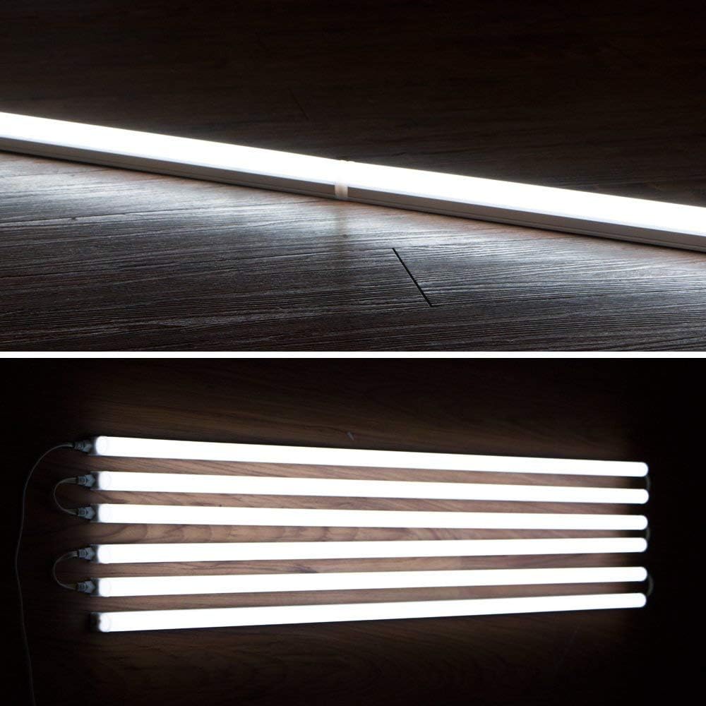 LED T5 Integrated Single Fixture, 4FT, 2200lm, 6500K, 20W, Utility Shop Light L137