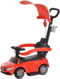 Red 3 in 1 Ride on Push Car with Sun Canopy N183173