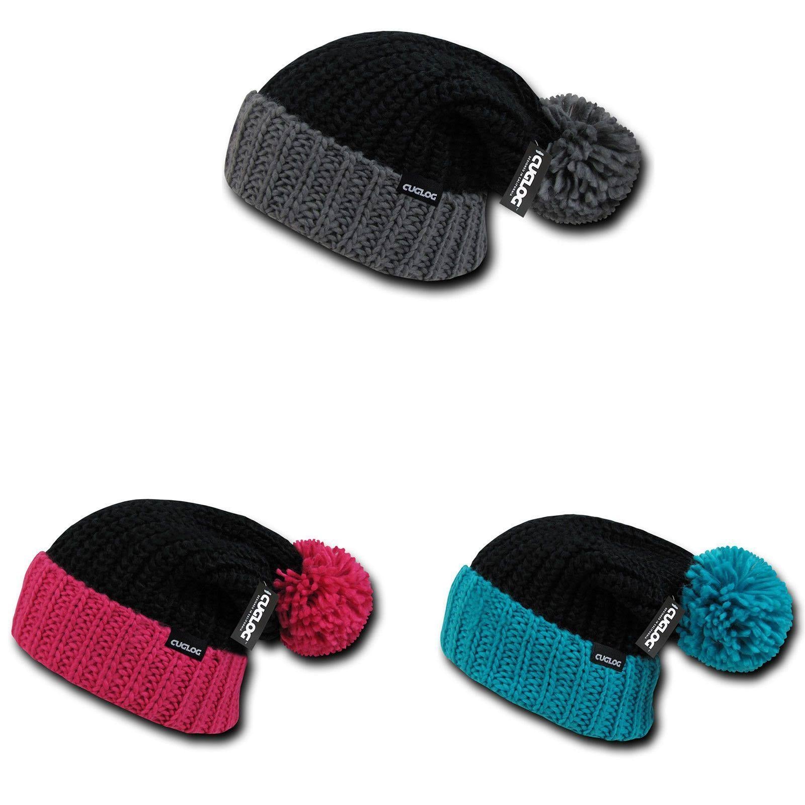 Black/Teal Cuffed Beanies M42958