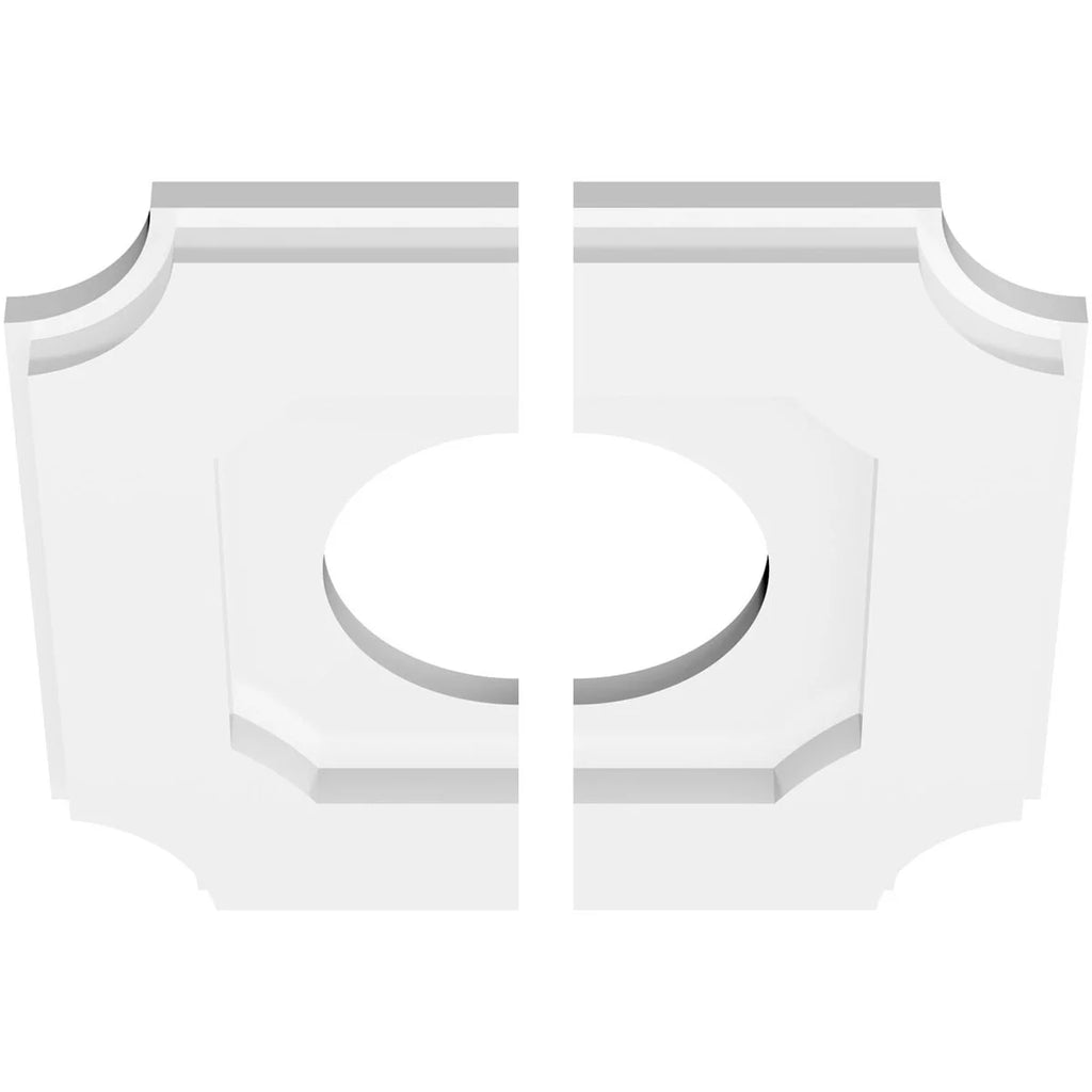 10"OD x 4"ID x 6"C x 1"P PVC Ceiling Medallion Y731