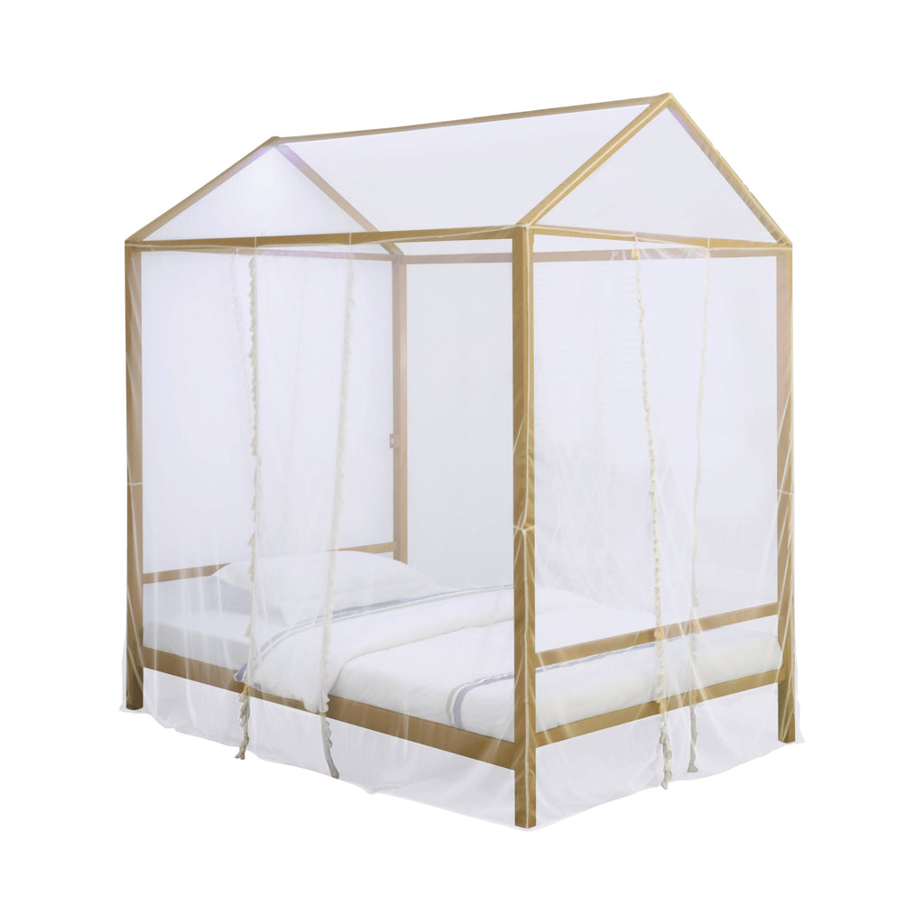 Full Canopy Bed in Gold S786