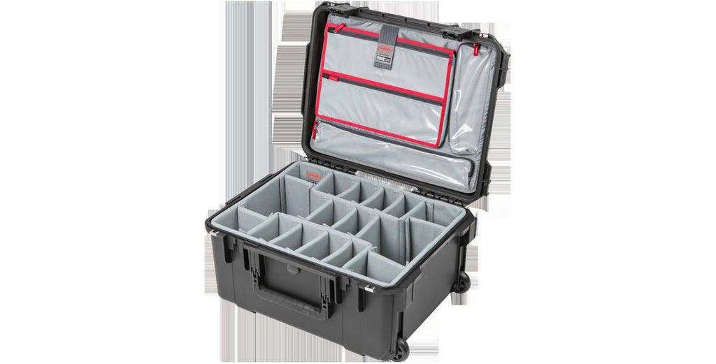 Black/Gray Case with Photo Dividers & Lid Organizer Y575923
