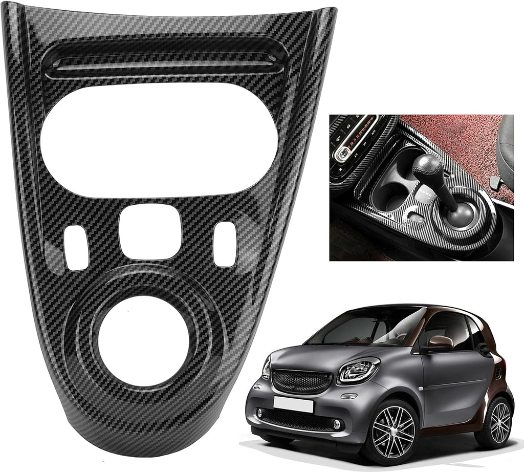 Carbon Fiber Style Gear Shift Panel Cover Sticker Pack of 2 Z2166