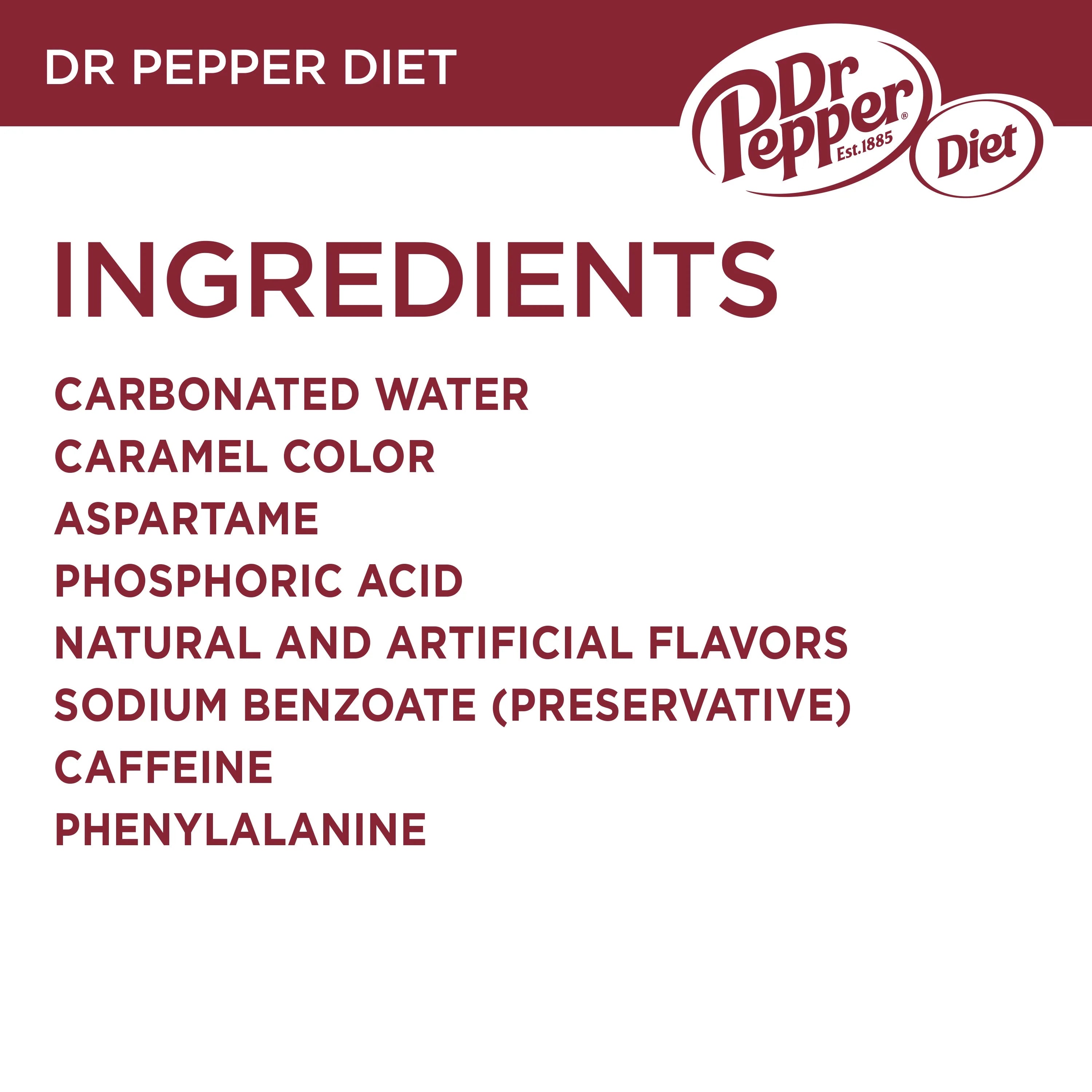 Diet Dr Pepper Soda Pop, 16.9 fl oz, 6 Pack Bottles W817