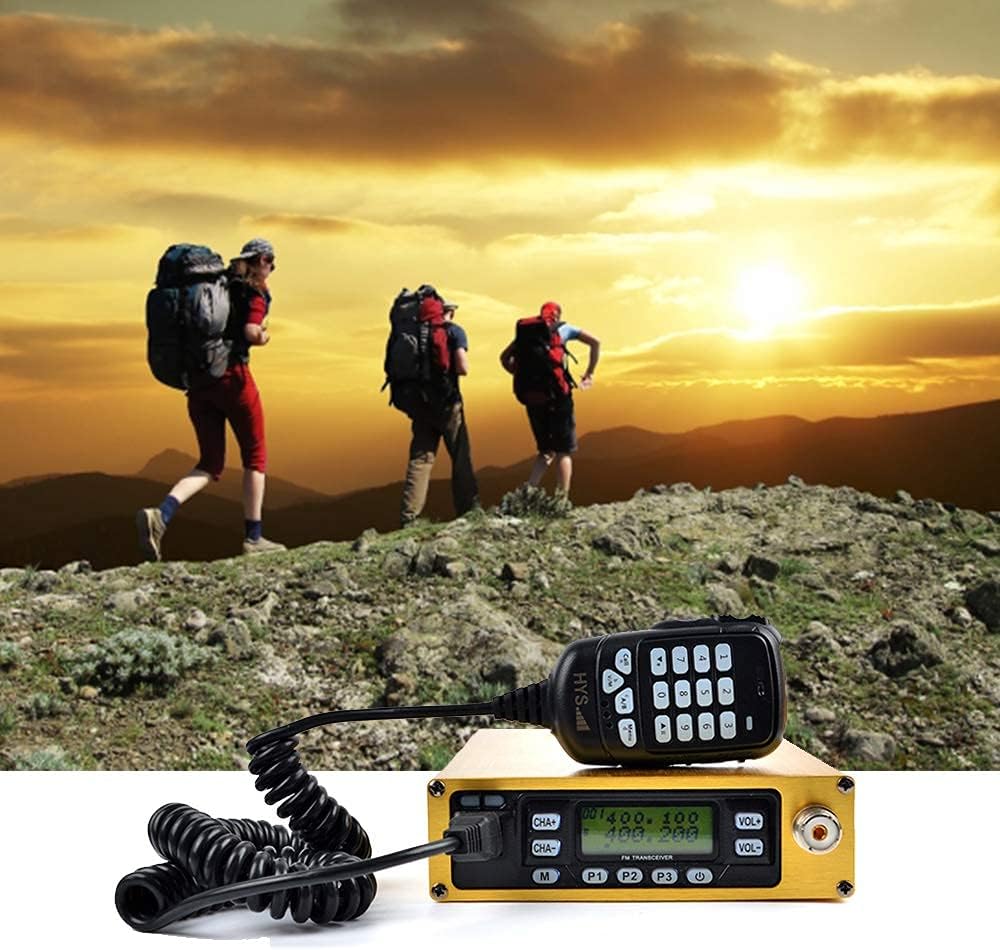 Dual Band VHF/UHF Mobile Transceiver with Programming Cable Antenna Adapter T4962