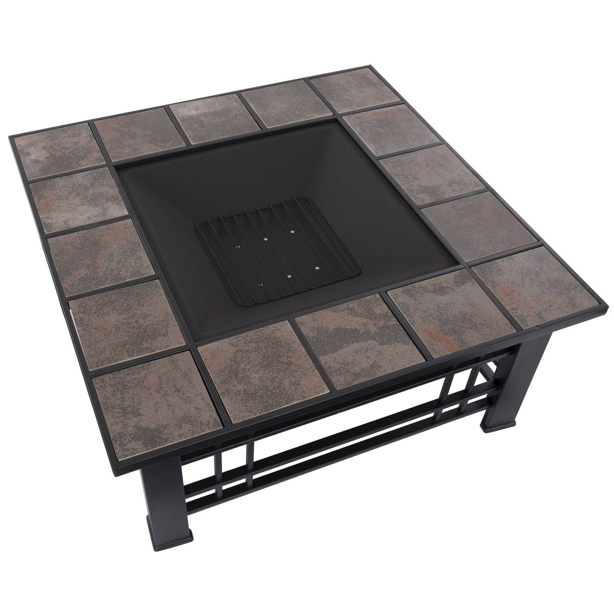 32x22 Square Wood Burning Fire Pit Set Z1961