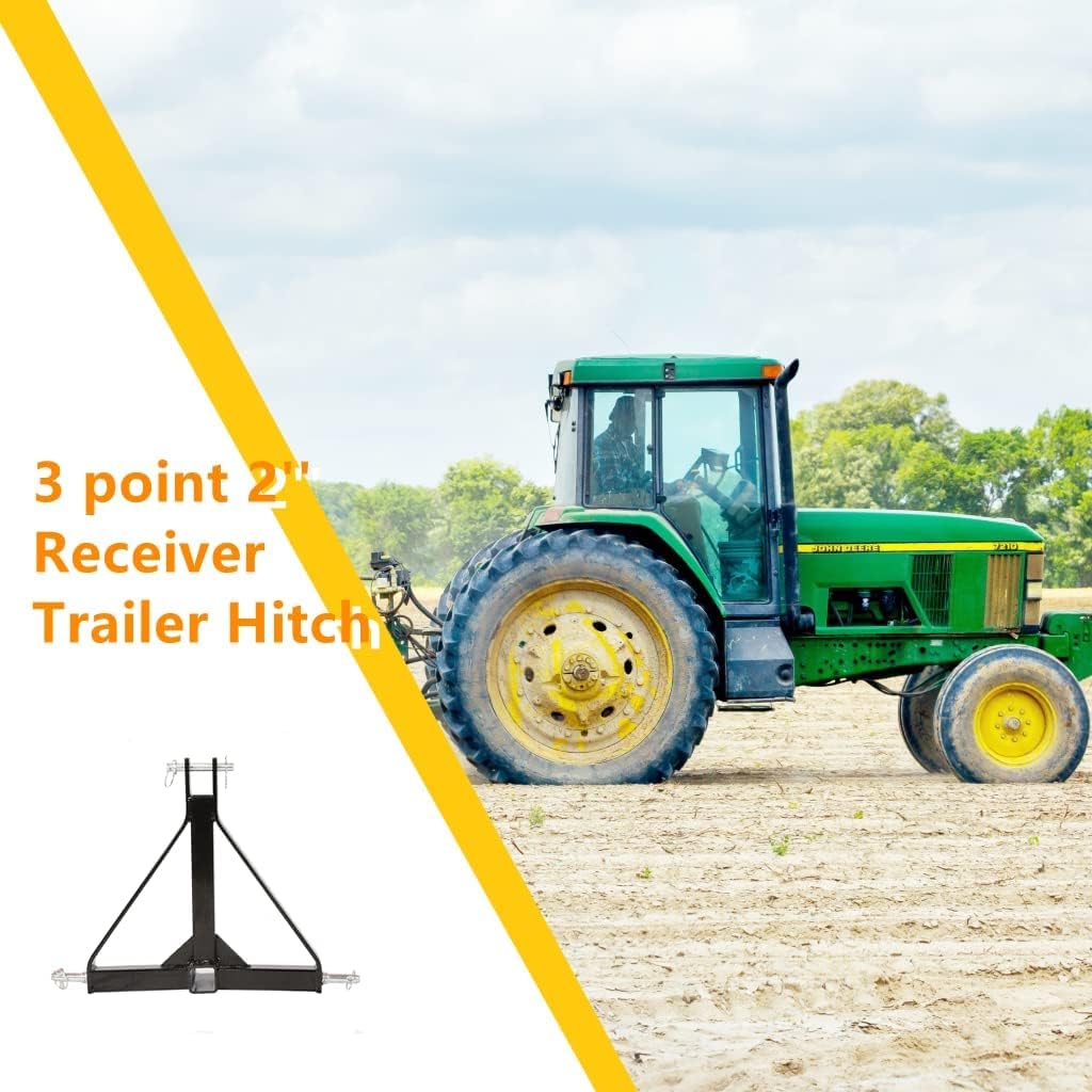 3 Point 2 Receiver Trailer Hitch Drawbar Adapter S3797