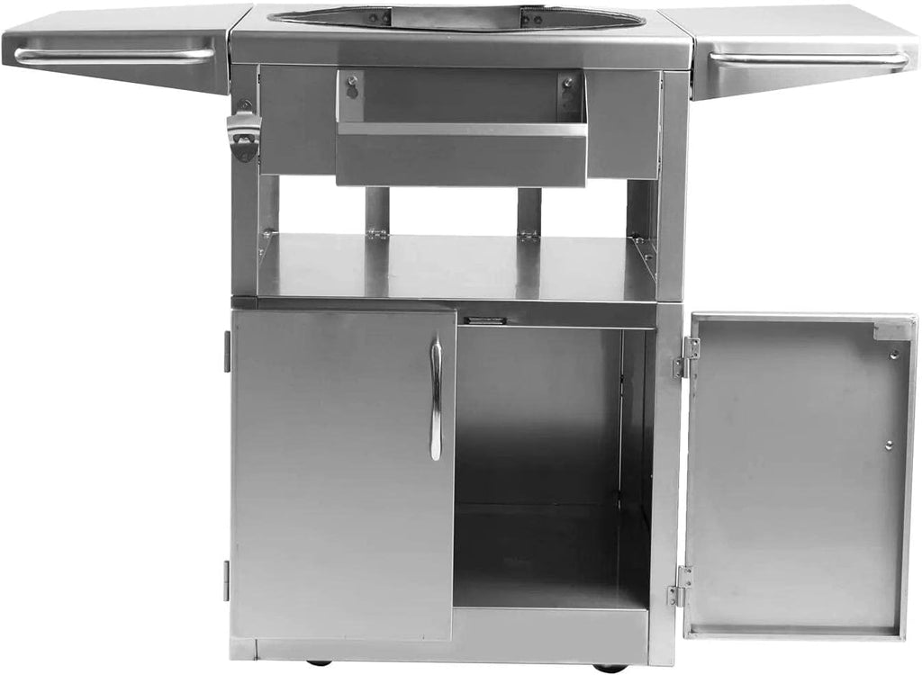 Stainless Steel Grill Cart for 18-Inch Kamado Grill B407371