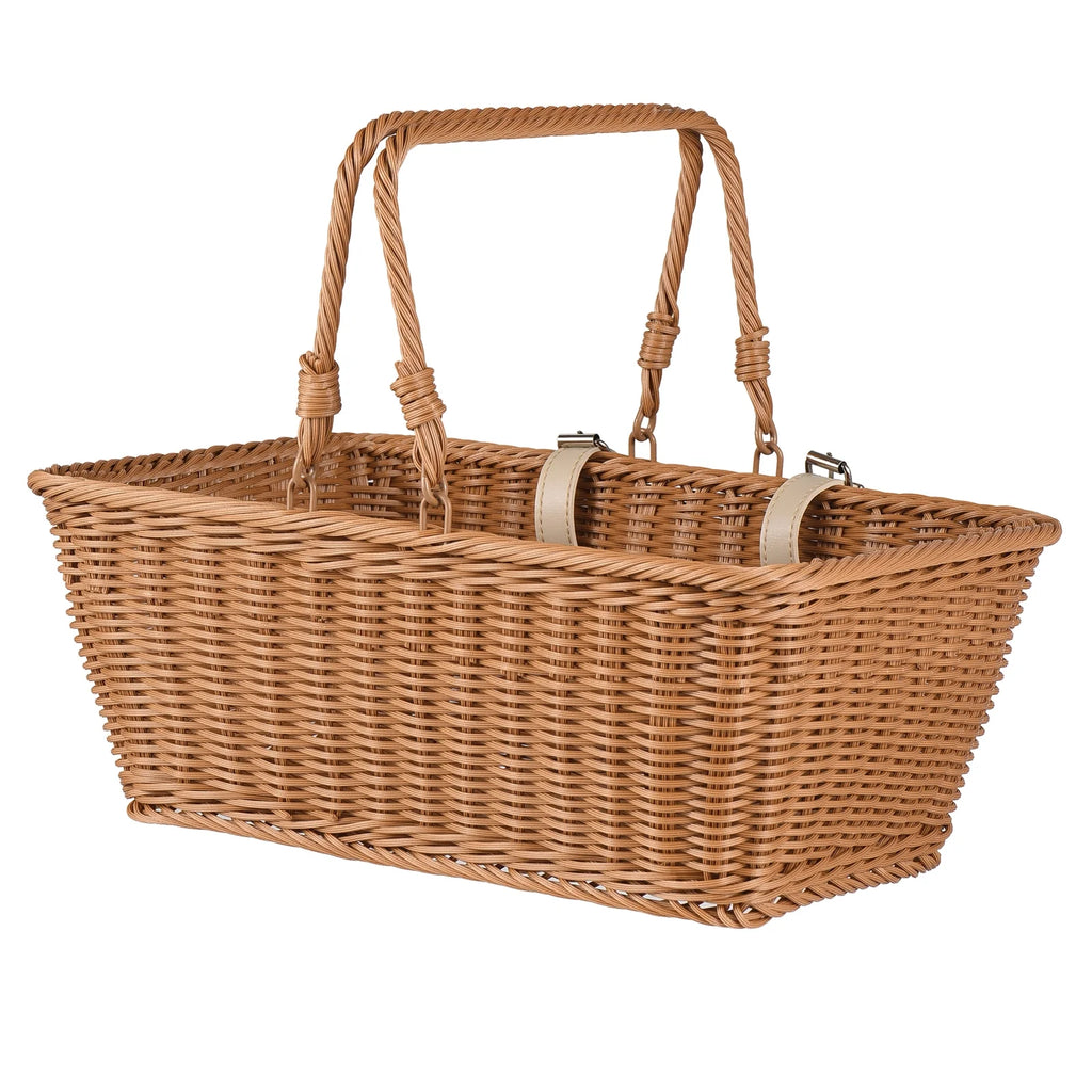 Hand Woven Wicker Bike Basket W3411