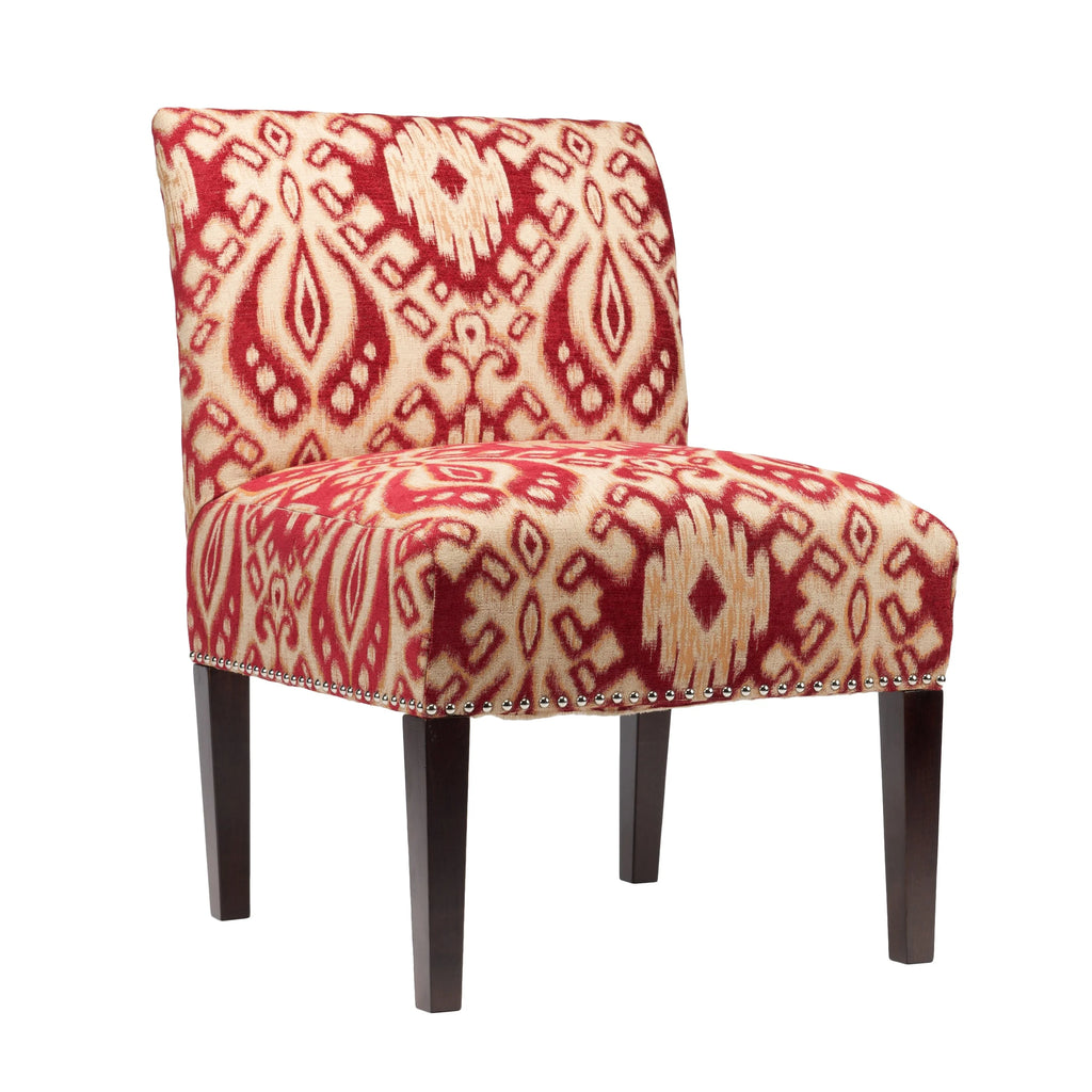 Brown Geometric Accent Chair E183406