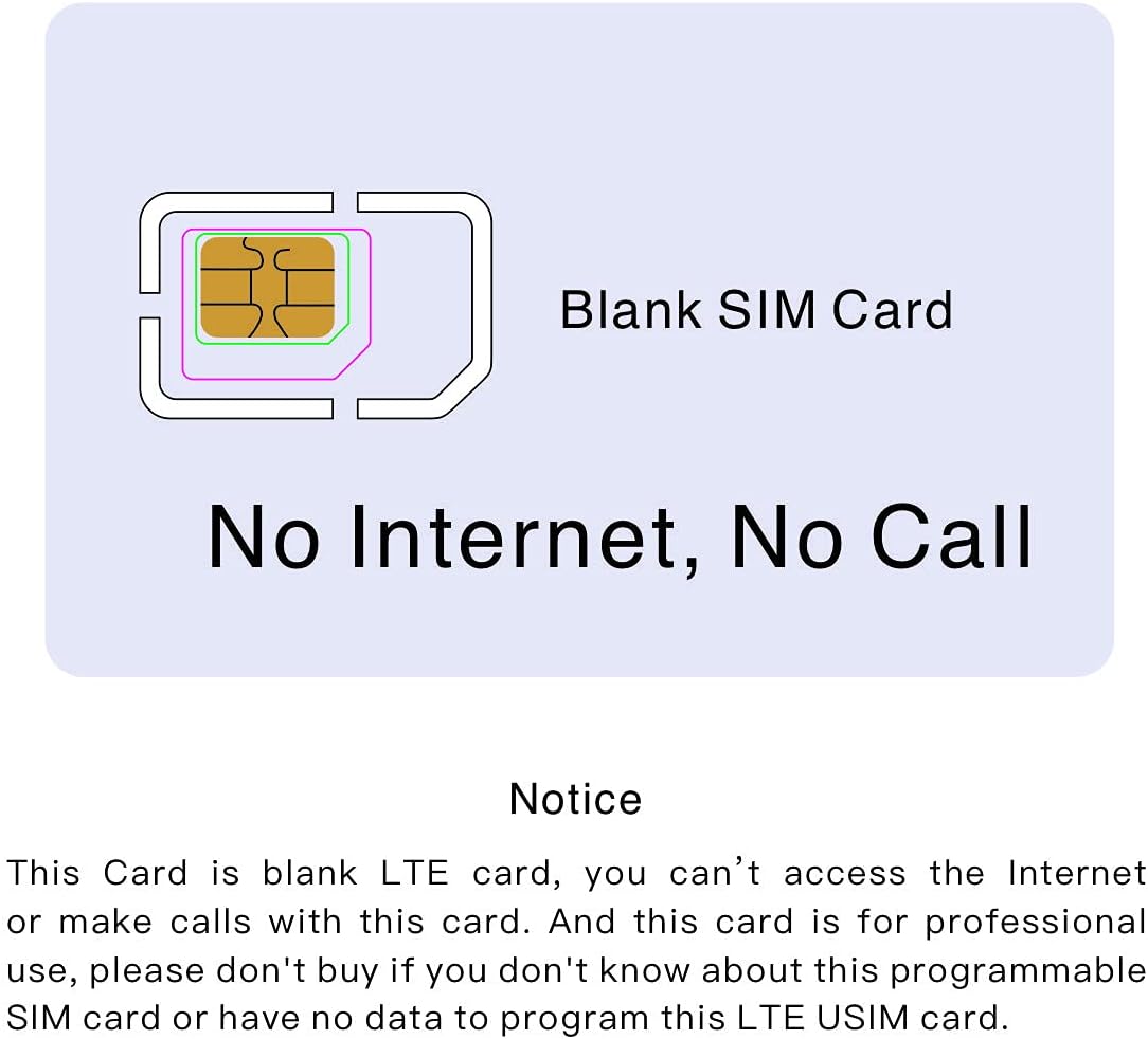 SIM Card Program Kit with Multi SIM Card Reader, 5pcs Programmable USIM Cards, 3 in 1 Card Adapter U915