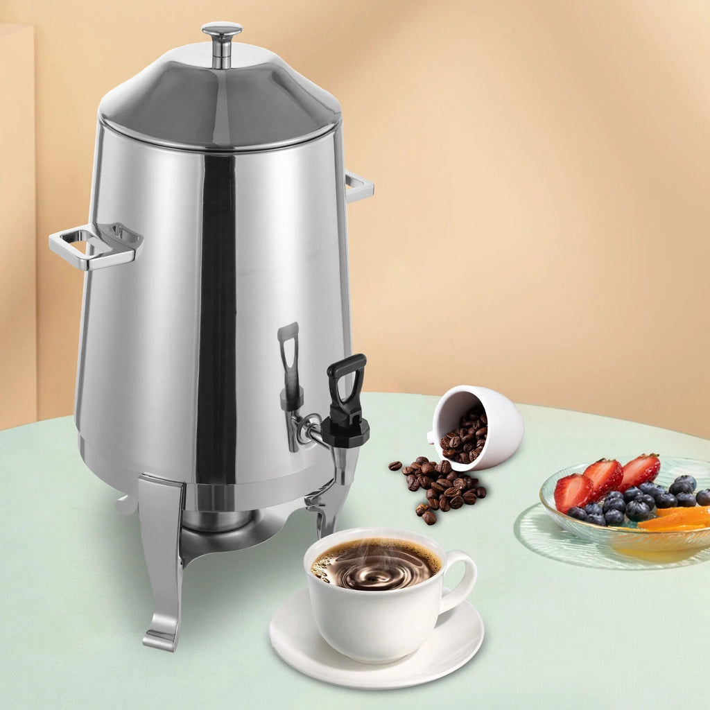 Insulated Stainless Steel Beverage Dispenser with Spigot, 3.43 Gallon / 54 Cup B313