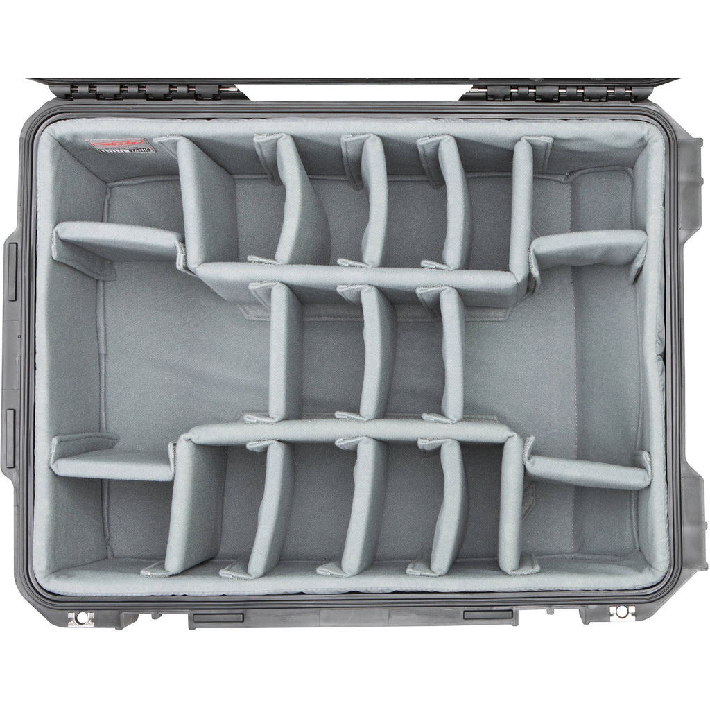 Black/Gray Case with Photo Dividers & Lid Organizer Y575923