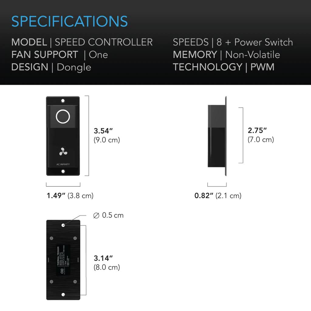 12x22 Inline Duct Fan System with Speed Controller W645549