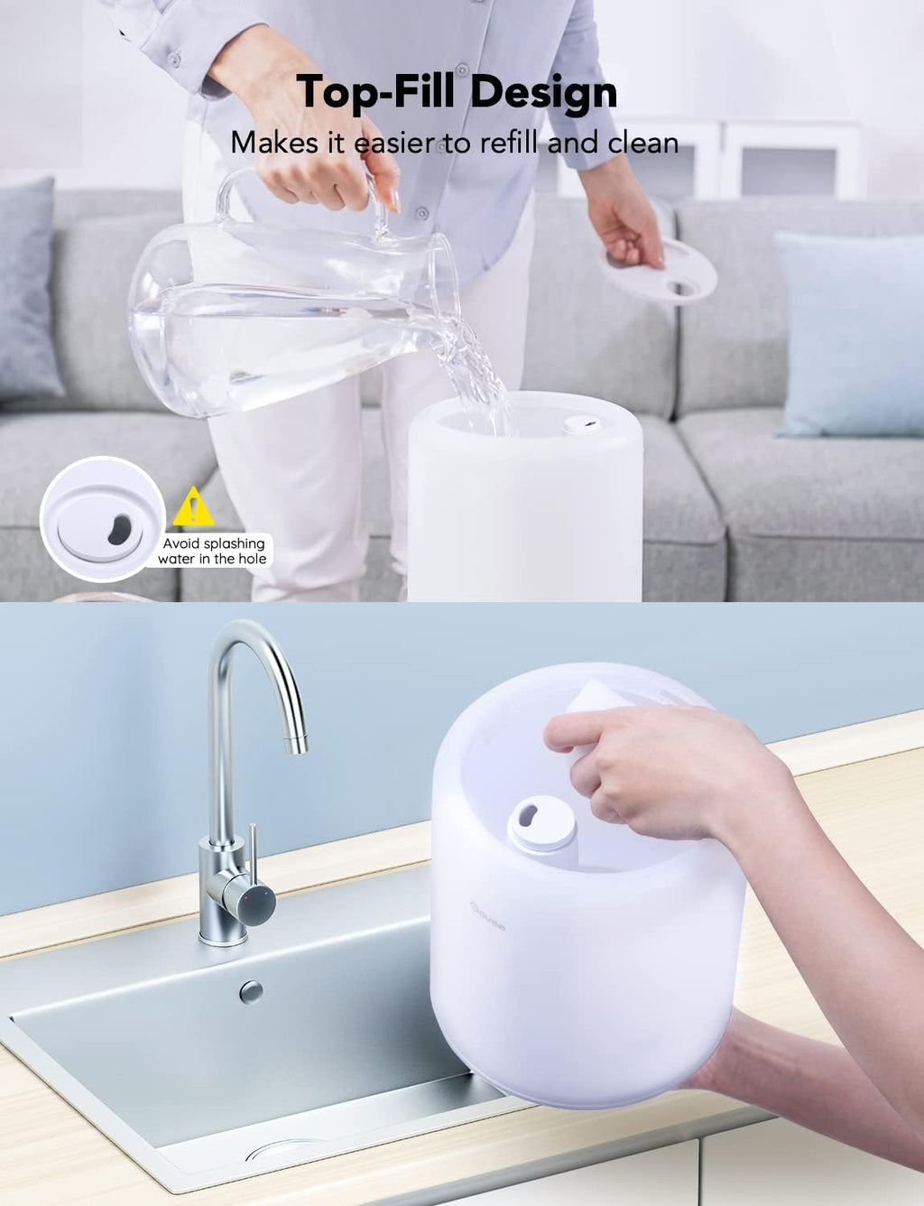 Smart Humidifiers 3L Pack of 2 E680698
