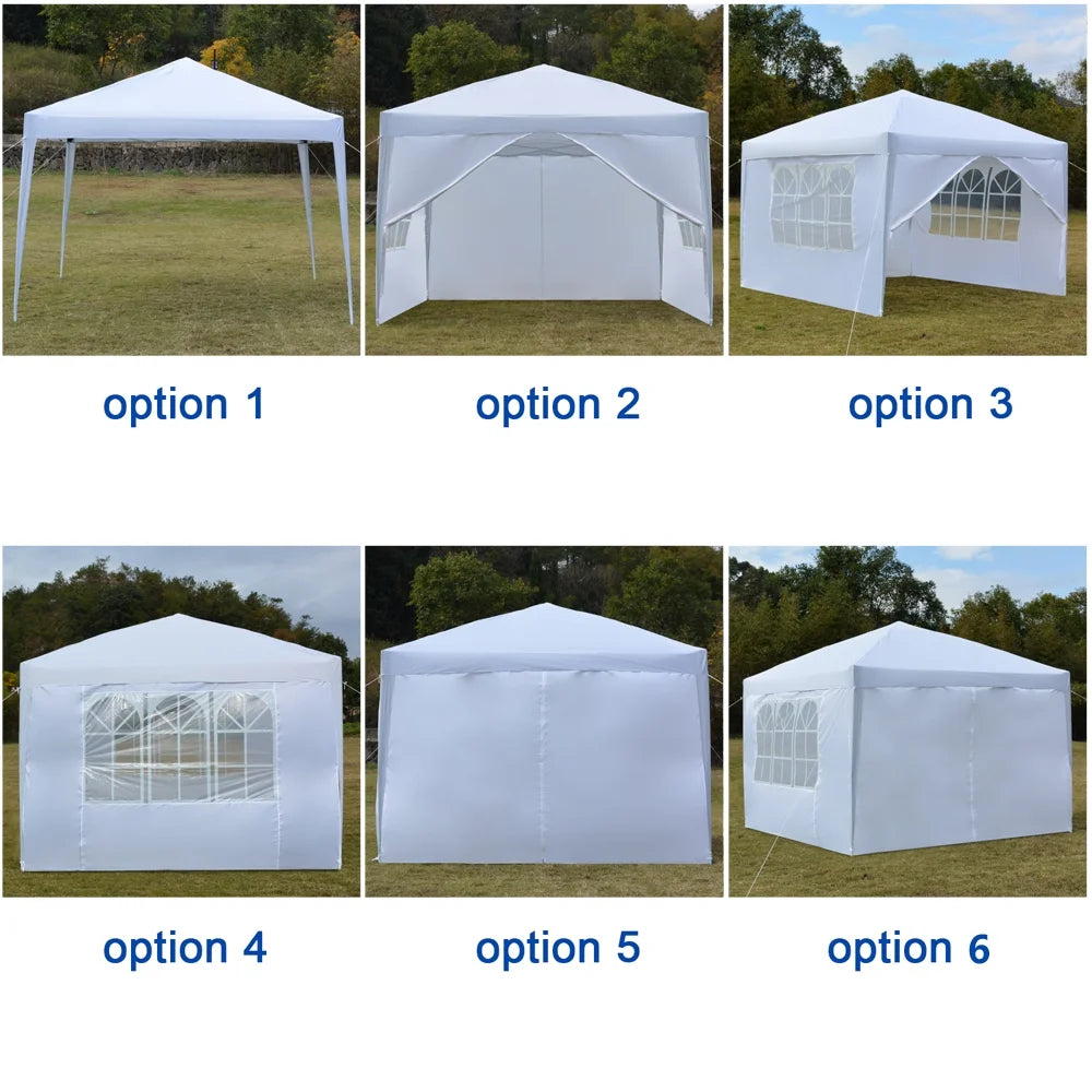 10' x 10' Pop Up Canopy Tent with Carry Bag J75831