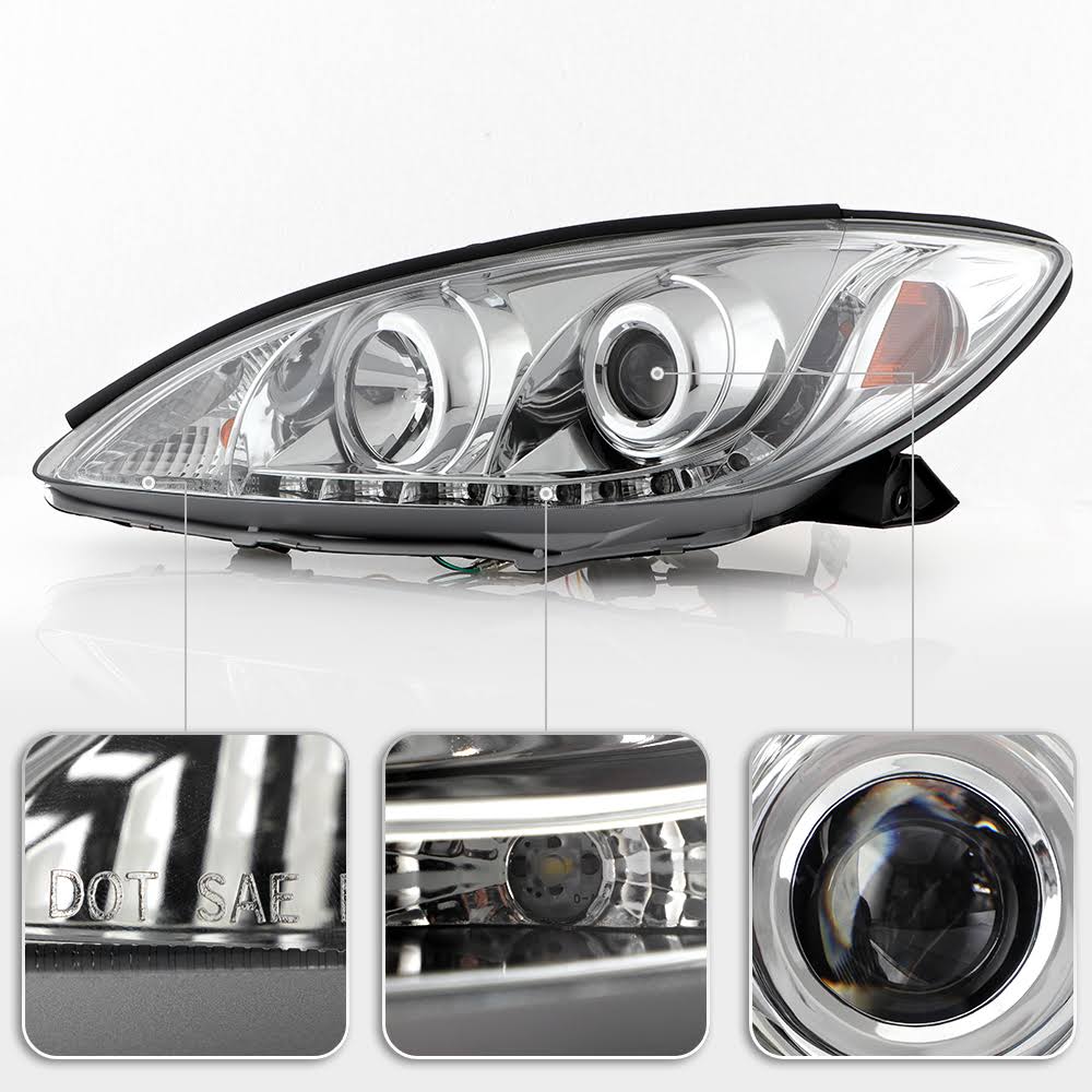 Chrome Projector Headlights T15395