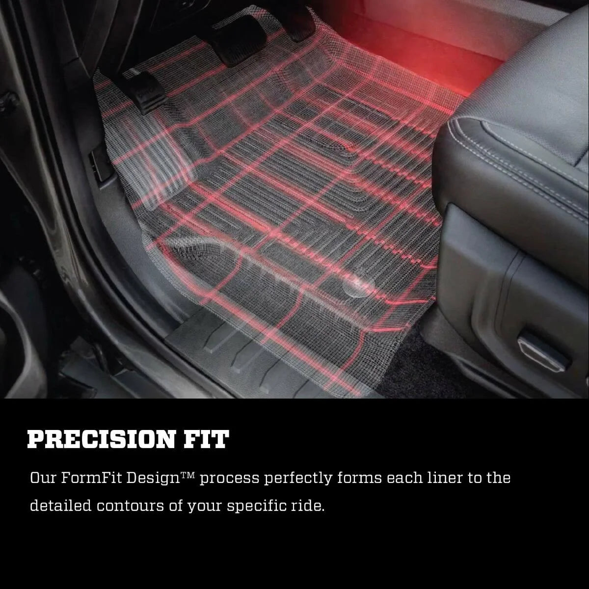 Black Front & 2nd Seat Floor Liners J433