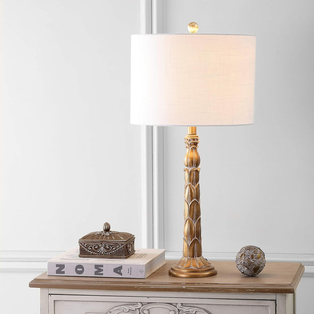 Antique Gold Resin LED Lamp V770