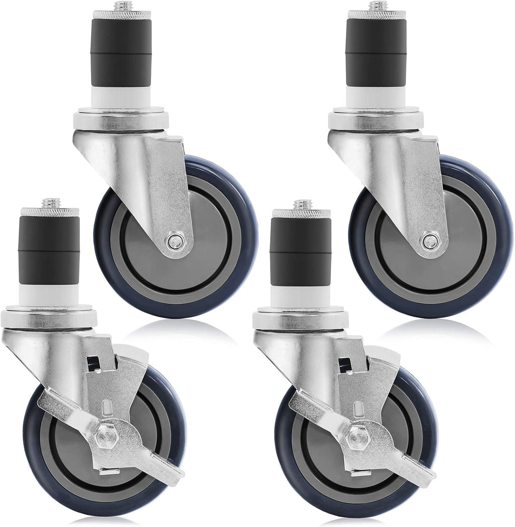NSF Stainless Steel Commercial Kitchen Prep & Work Table with 4 Casters O258832