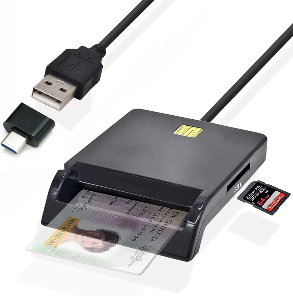 SIM Card Program Kit with Multi SIM Card Reader, 5pcs Programmable USIM Cards, 3 in 1 Card Adapter U915