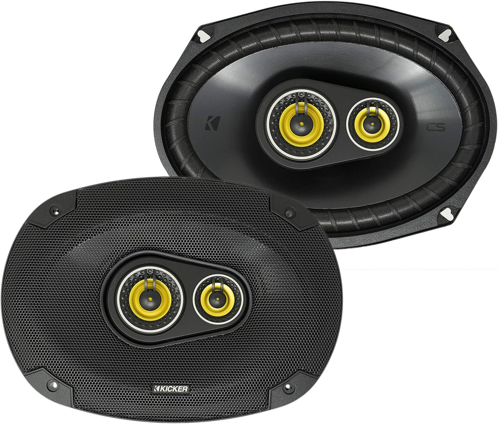 Black 6 x 9 Inch Car Audio Coaxial Speaker Pair Q280561