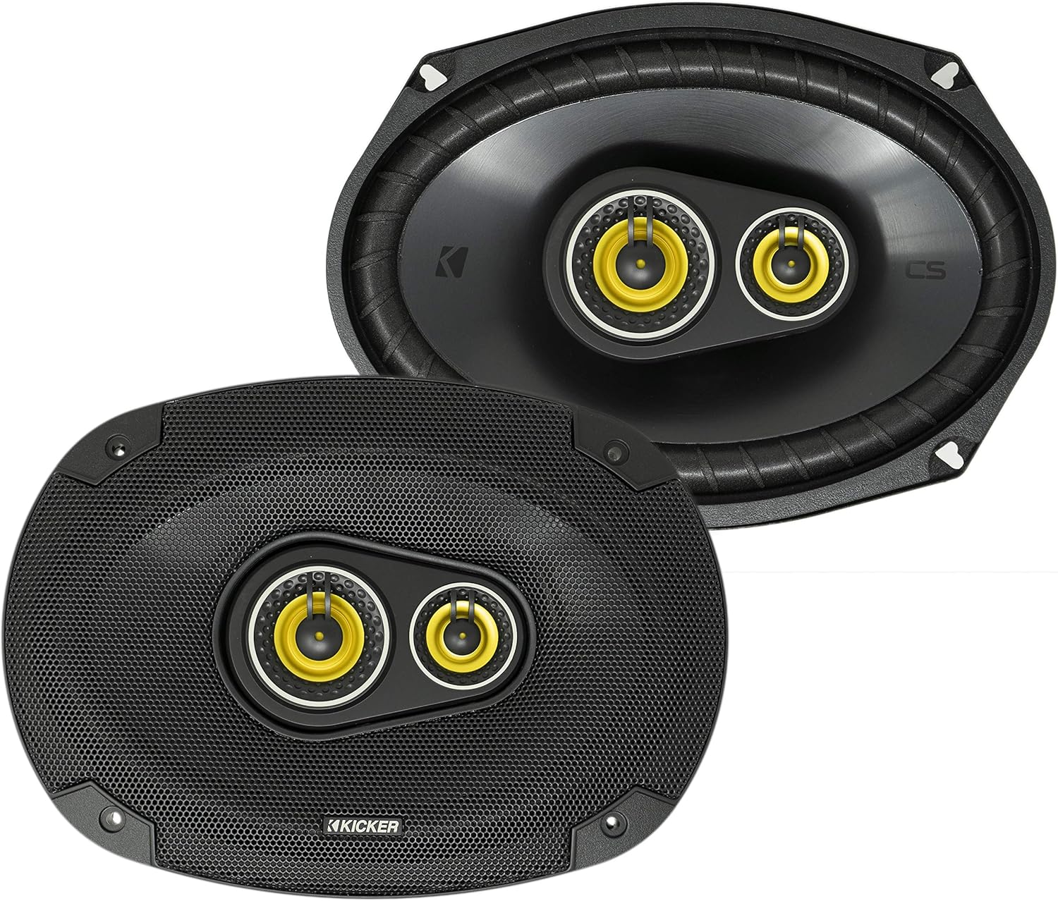 Black 6 x 9 Inch Car Audio Coaxial Speaker Pair Q280561