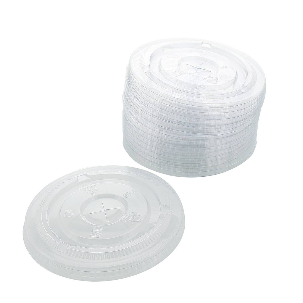 Clear Pet Lids with Straw Slots, Case of 1,000 U8711