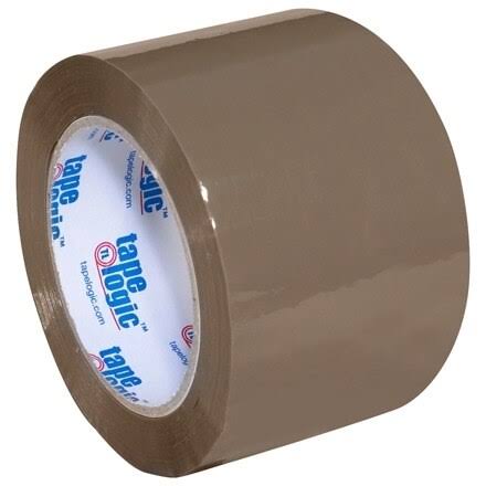 Industrial Carton Sealing Tape Tan 3x22 x 110 Yard (24 Roll/Case) J4931