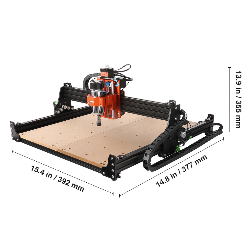 300W 3 Axis CNC Router Machine Wood Engraving Carving Milling Machine Kit H7676