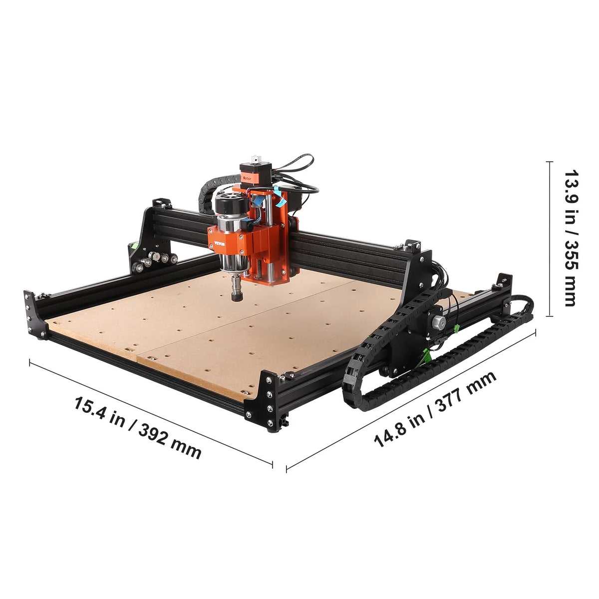 300W 3 Axis CNC Router Machine Wood Engraving Carving Milling Machine Kit H7676