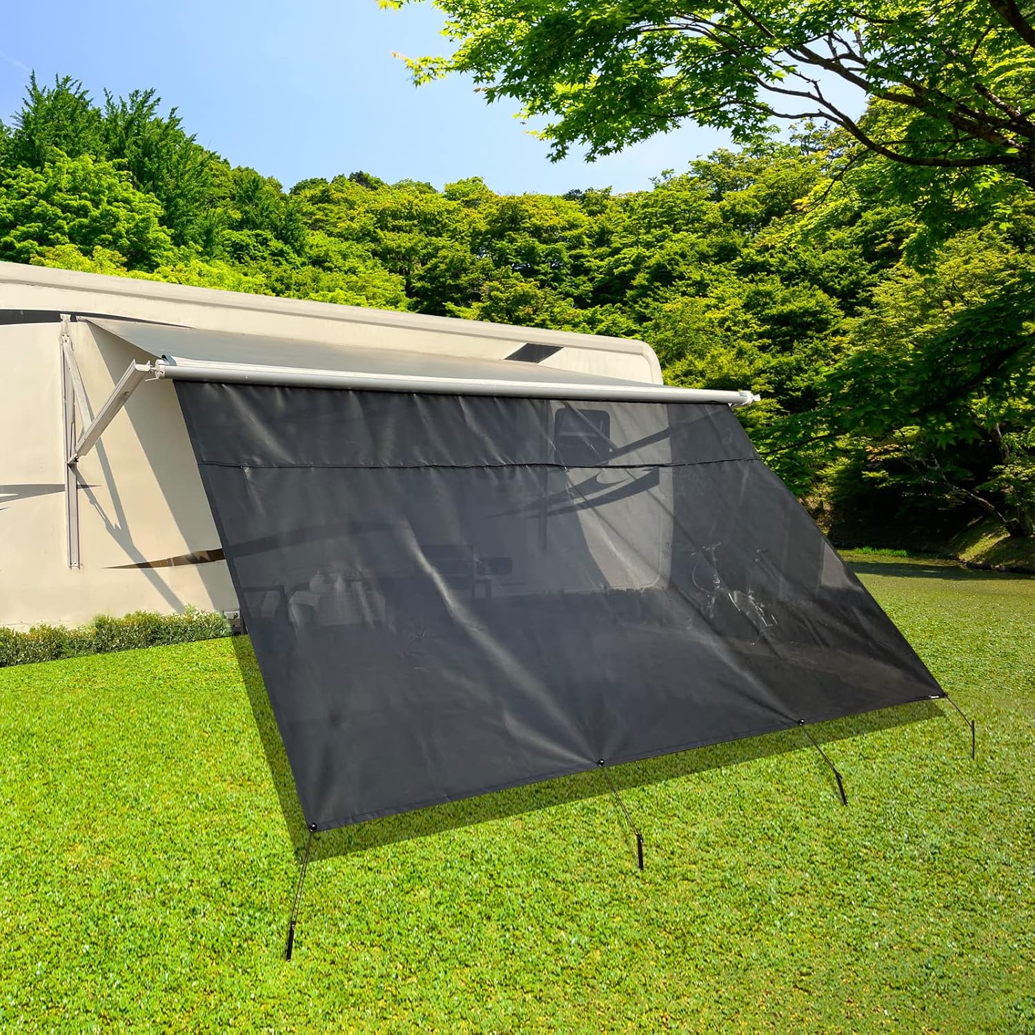 RV Awning Shade Screen 8'X10'3'' with Zipper H56543