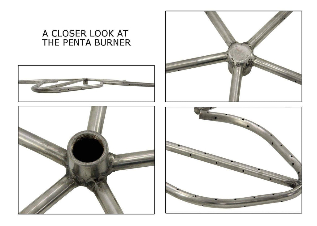 48x22 Natural Gas Fire Pit Burner Ring Kit X884021