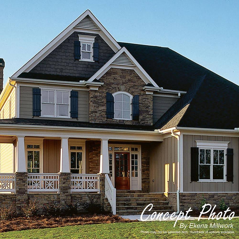36x22W x 32x22H Octagonal Top Surface Mount PVC Gable Vent W46103