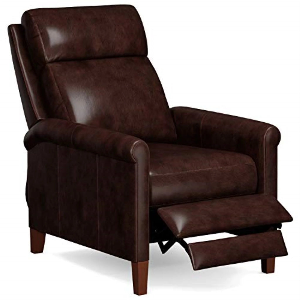 Espresso Leather Pushback Recliner I478121