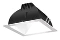 Finishing SC 4x22 Square 3000K LED Wallwash White Cone Silver Ring U302